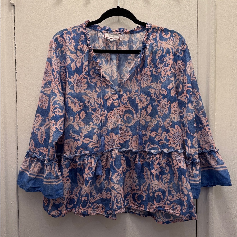 Johnny Was Peplum Blouse